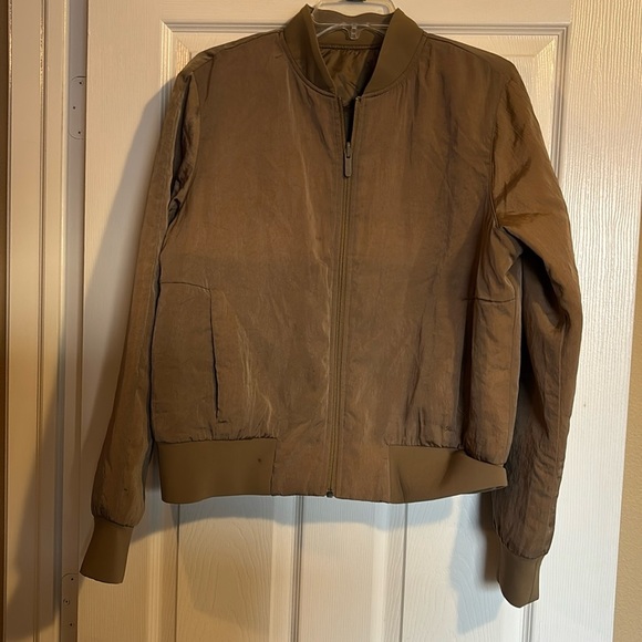 Lululemon Non-Stop Reversible Bomber women’s brown bomber jacket size 12 - Picture 2 of 16